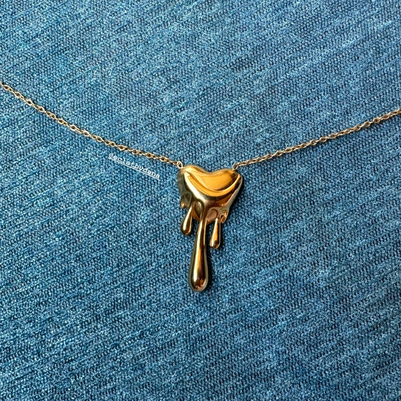 Melted Heart Necklace