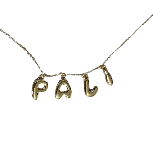 Small letters necklace