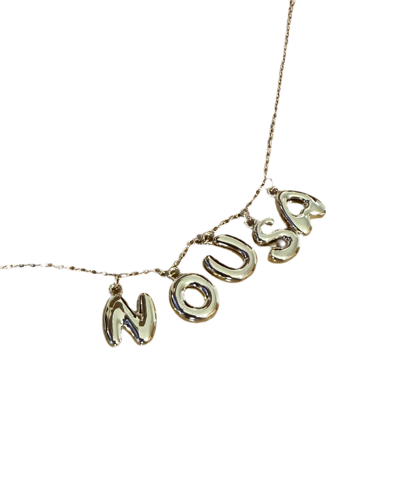 Small letters necklace