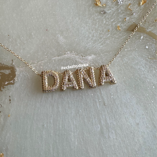 Bedazzled Name Necklace