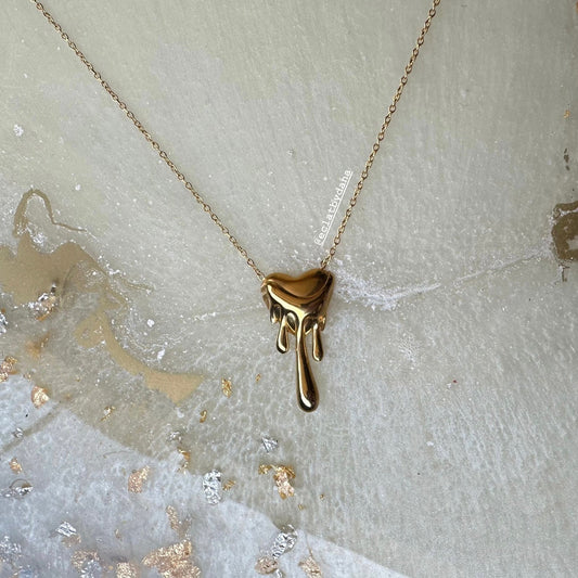Melted Heart Necklace