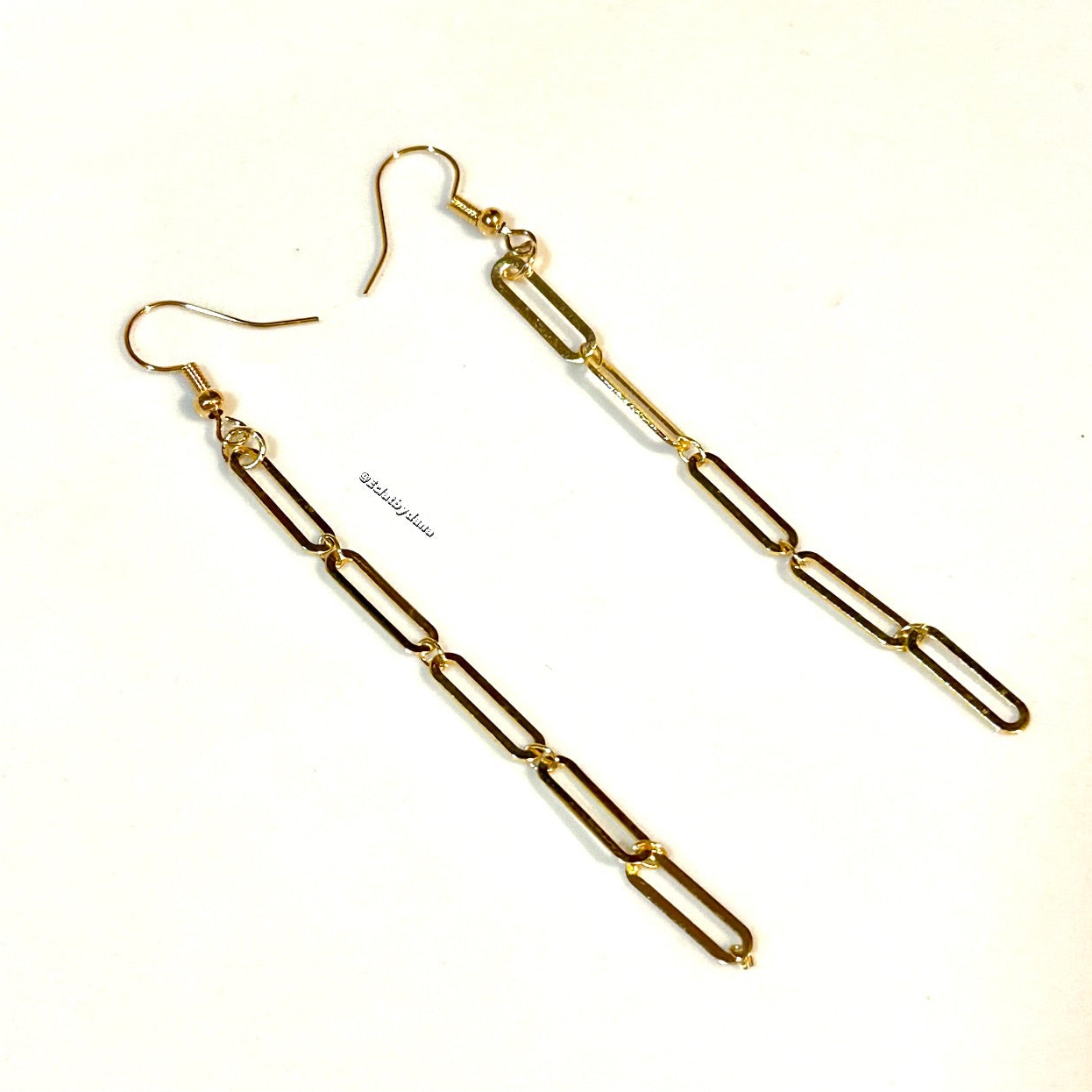 Paper clip earrings